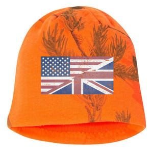 America Usa Uk Union Jack Flag United States Kingdom Britain Meaningful Gift Kati - Camo Knit Beanie