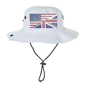 America Usa Uk Union Jack Flag United States Kingdom Britain Meaningful Gift Legacy Cool Fit Booney Bucket Hat