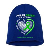 Aunt Uncle Wear Green Funny Gift Niece Cerebral Palsy Awareness Gift Short Acrylic Beanie