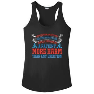 Apprehension, Uncertainty Waiting Expectation, Fear Of Surprise Do A Patient M Ladies PosiCharge Competitor Racerback Tank