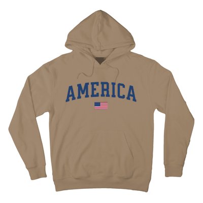 America Usa Women American Flag Hoodie