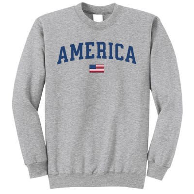 America Usa Women American Flag Sweatshirt