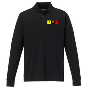 AV8R Pilot Expressions Performance Long Sleeve Polo