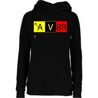 AV8R Pilot Expressions Womens Funnel Neck Pullover Hood