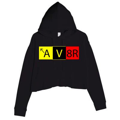 AV8R Pilot Expressions Crop Fleece Hoodie