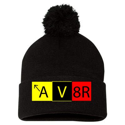 AV8R Pilot Expressions Pom Pom 12in Knit Beanie