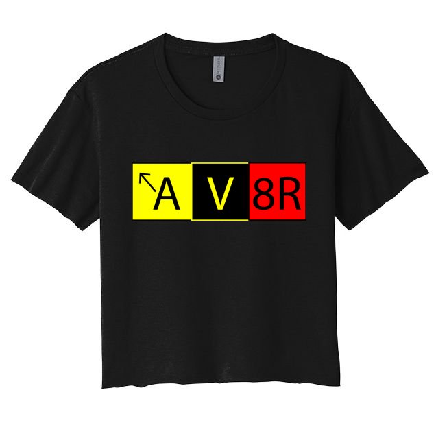AV8R Pilot Expressions Crop Top
