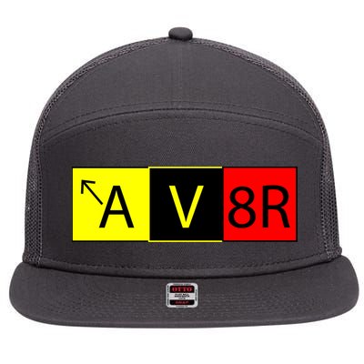 AV8R Pilot Expressions 7 Panel Mesh Trucker Snapback Hat