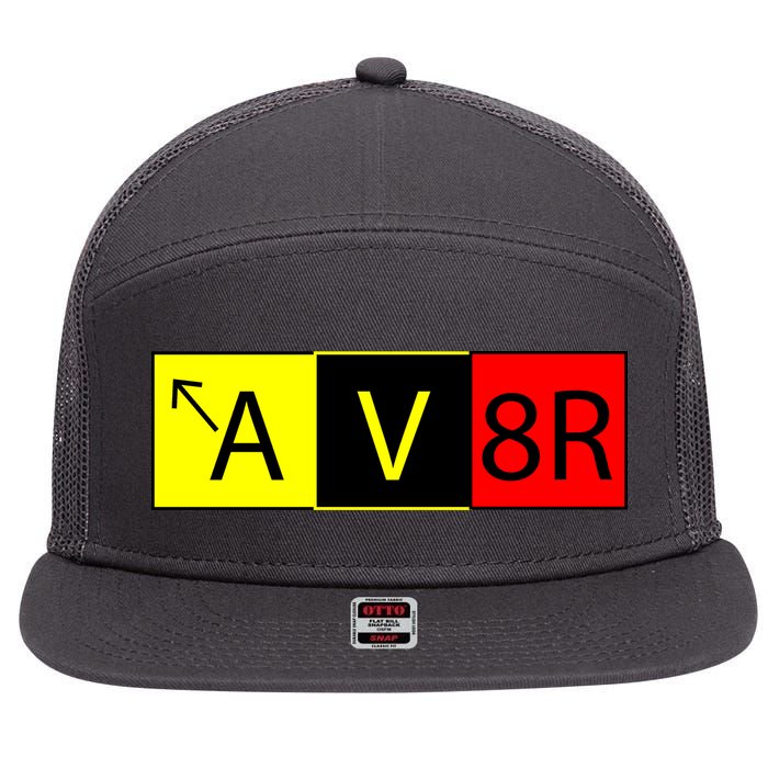 AV8R Pilot Expressions 7 Panel Mesh Trucker Snapback Hat