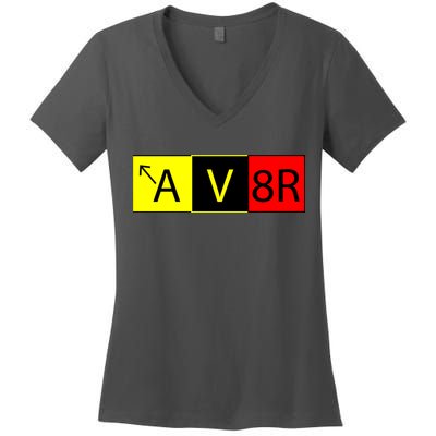 AV8R Pilot Expressions Women's V-Neck T-Shirt