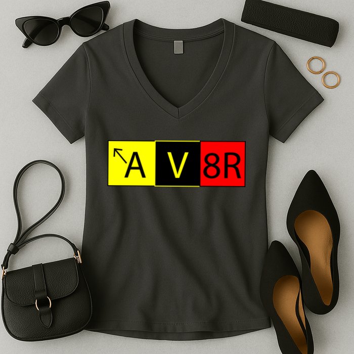 AV8R Pilot Expressions Women's V-Neck T-Shirt