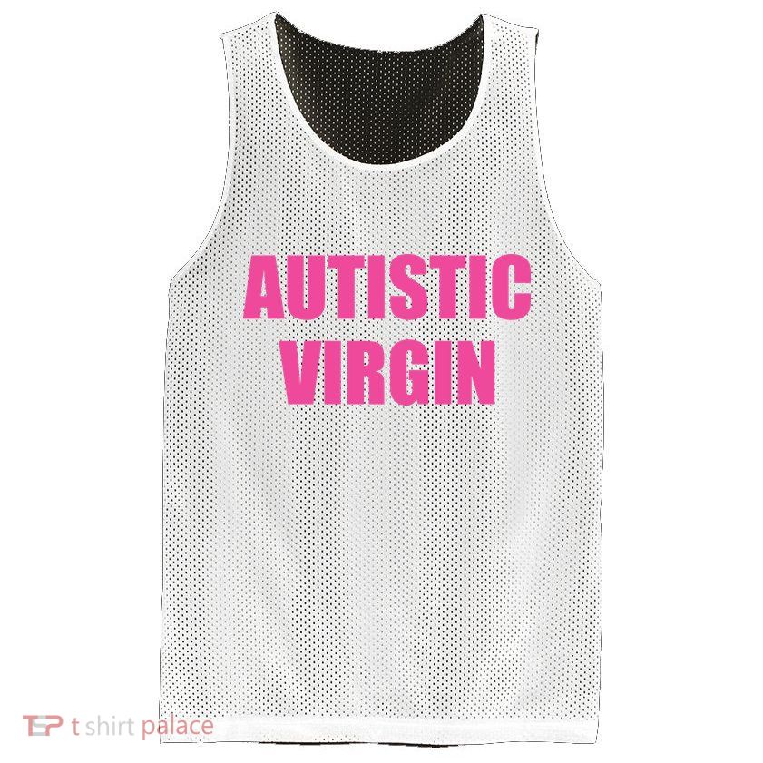 Autistic Virgin Mesh Reversible Basketball Jersey Tank