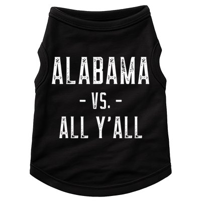 Alabama Vs. All Y’all Sports Weathered Vintage Southern Doggie Tank