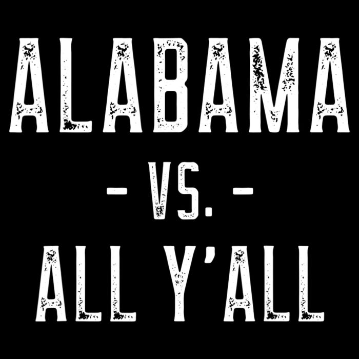 Alabama Vs. All Y’all Sports Weathered Vintage Southern Baby Bodysuit