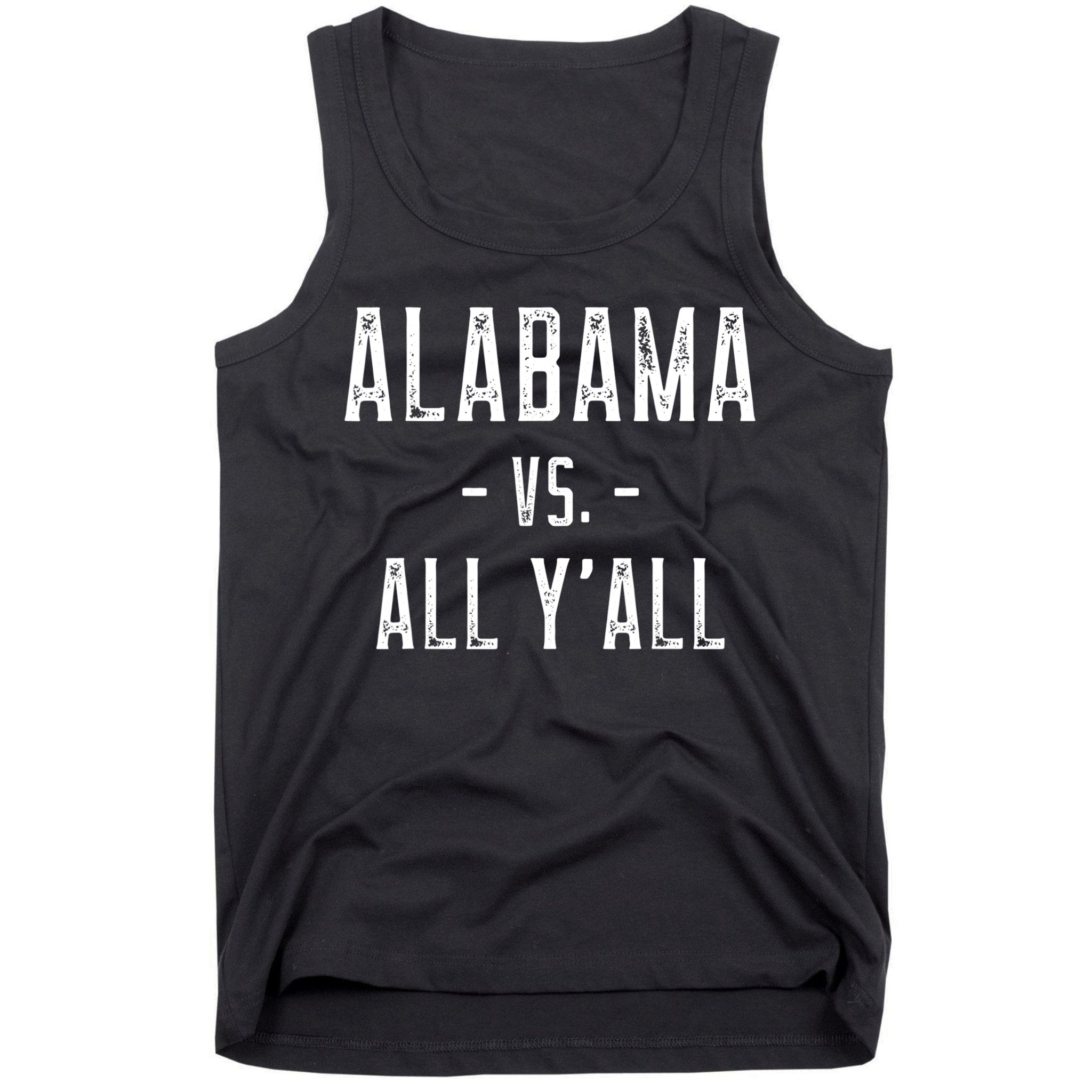 Alabama Vs. All Y’all Sports Weathered Vintage Southern Tank Top