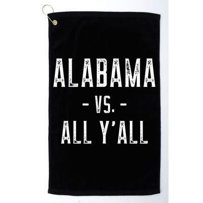 Alabama Vs. All Y’all Sports Weathered Vintage Southern Golf Towel