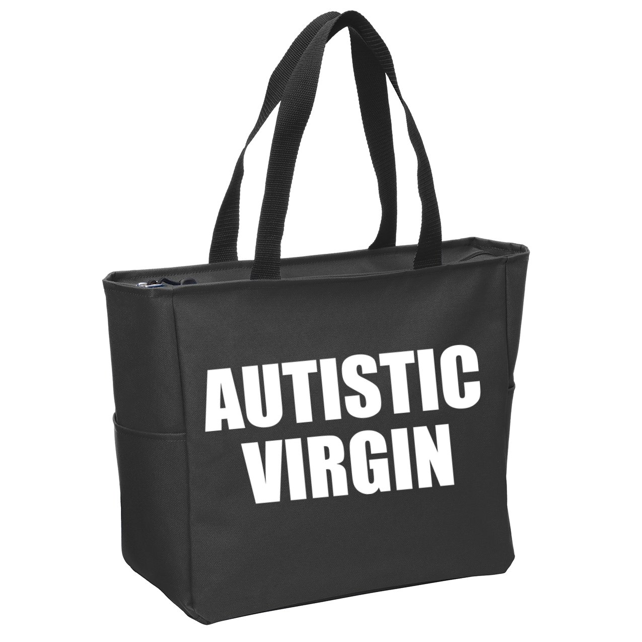 Autistic Virgin Zip Tote Bag