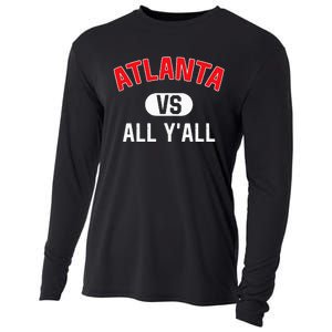 Atlanta Vs All YAll Funny Atlanta Cooling Performance Long Sleeve Crew