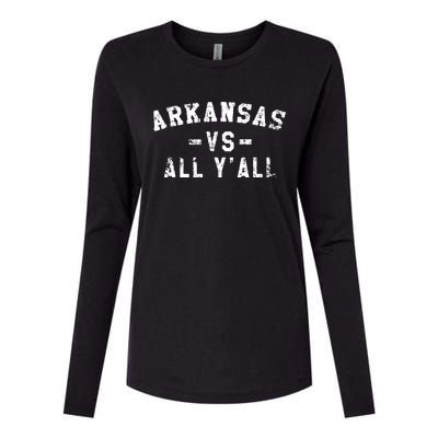 Arkansas Vs All Yall For Yall Vintage Womens Cotton Relaxed Long Sleeve T-Shirt