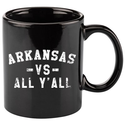 Arkansas Vs All Yall For Yall Vintage 11oz C Handle Ceramic Mug