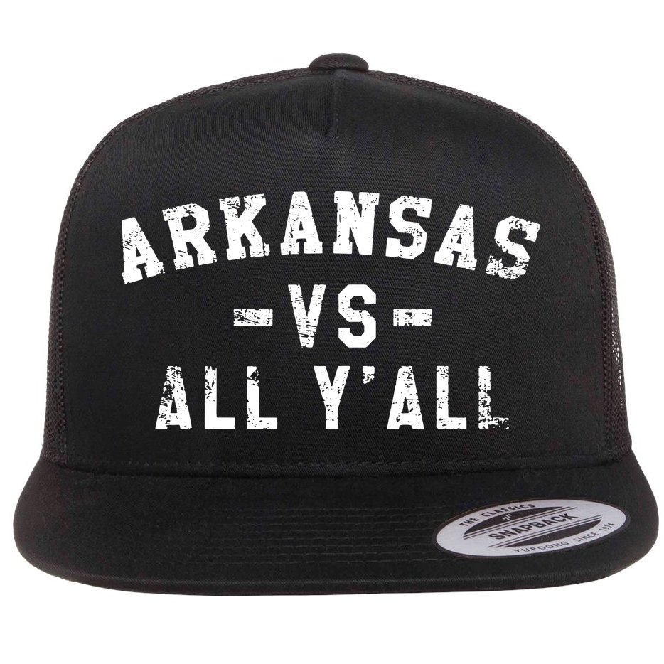 Arkansas Vs All Yall For Yall Vintage Flat Bill Trucker Hat