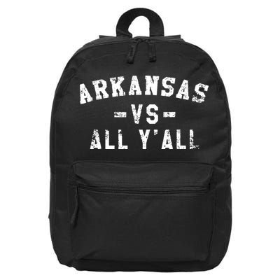 Arkansas Vs All Yall For Yall Vintage 16 in Basic Backpack