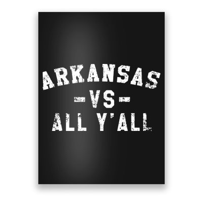 Arkansas Vs All Yall For Yall Vintage Poster