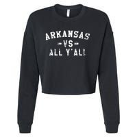 Arkansas Vs All Yall For Yall Vintage Cropped Pullover Crew