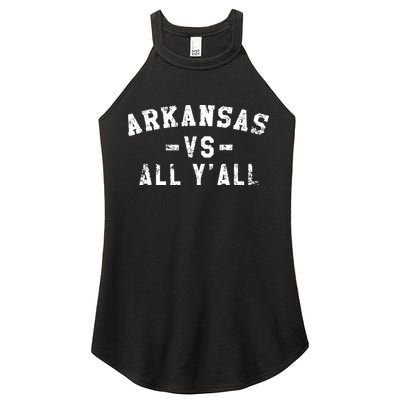 Arkansas Vs All Yall For Yall Vintage Women's Perfect Tri Rocker Tank
