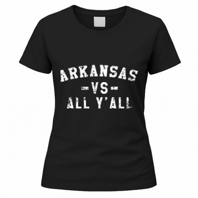 Arkansas Vs All Yall For Yall Vintage Women's T-Shirt