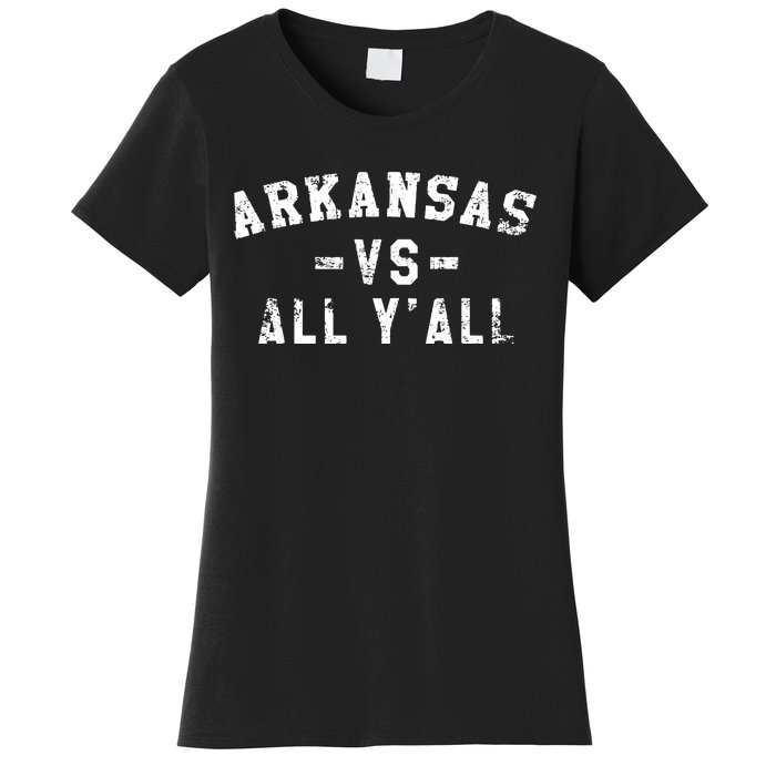 Arkansas Vs All Yall For Yall Vintage Women's T-Shirt