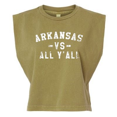 Arkansas Vs All Yall For Yall Vintage Garment-Dyed Women's Muscle Tee