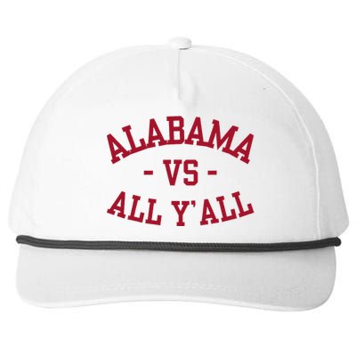 Alabama Vs All Y’All Sports Vintage Southern Gift Snapback Five-Panel Rope Hat