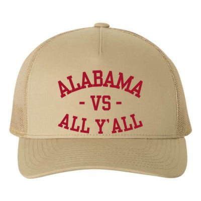 Alabama Vs All Y’All Sports Vintage Southern Gift Yupoong Adult 5-Panel Trucker Hat