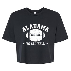 Alabama Vs All Yall Alabama State Bella+Canvas Jersey Crop Tee