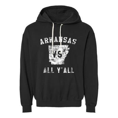 Arkansas Vs All Yall For YAll Garment-Dyed Fleece Hoodie