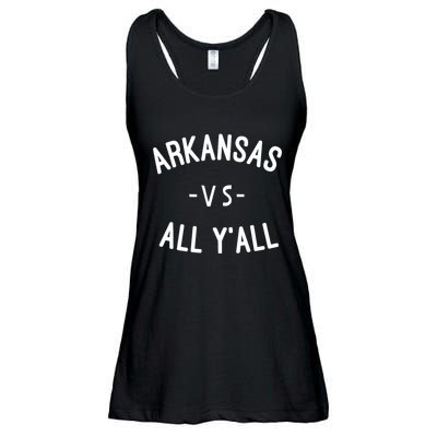 Arkansas Vs All Yall Ladies Essential Flowy Tank