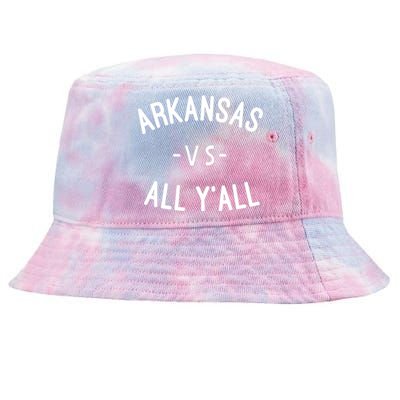 Arkansas Vs All Yall Tie-Dyed Bucket Hat