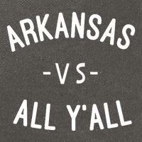 Arkansas Vs All Yall Cotton Canvas Backpack