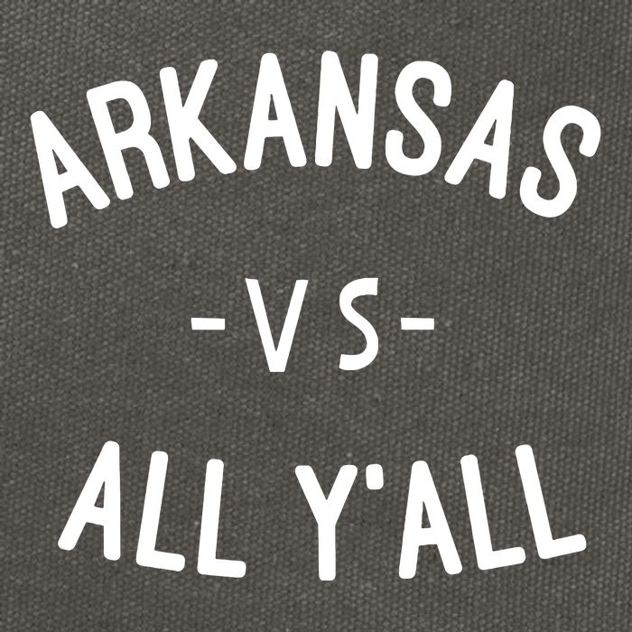 Arkansas Vs All Yall Cotton Canvas Backpack