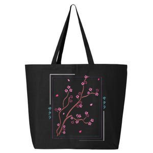 Asia Vaporwave Asian Japanese Sakura Aesthetic Indie 25L Jumbo Tote