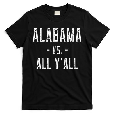 Alabama Vs. All Y’all Sports Weathered Vintage Southern T-Shirt