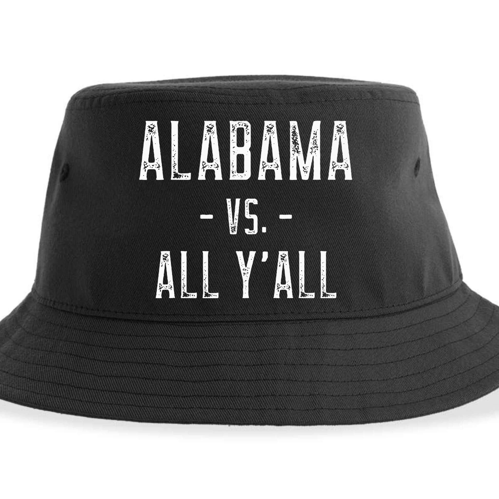 Alabama Vs. All Y’all Sports Weathered Vintage Southern Sustainable Bucket Hat
