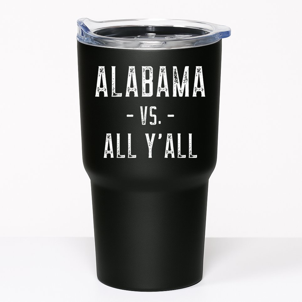 Alabama Vs. All Y’all Sports Weathered Vintage Southern Tumbler