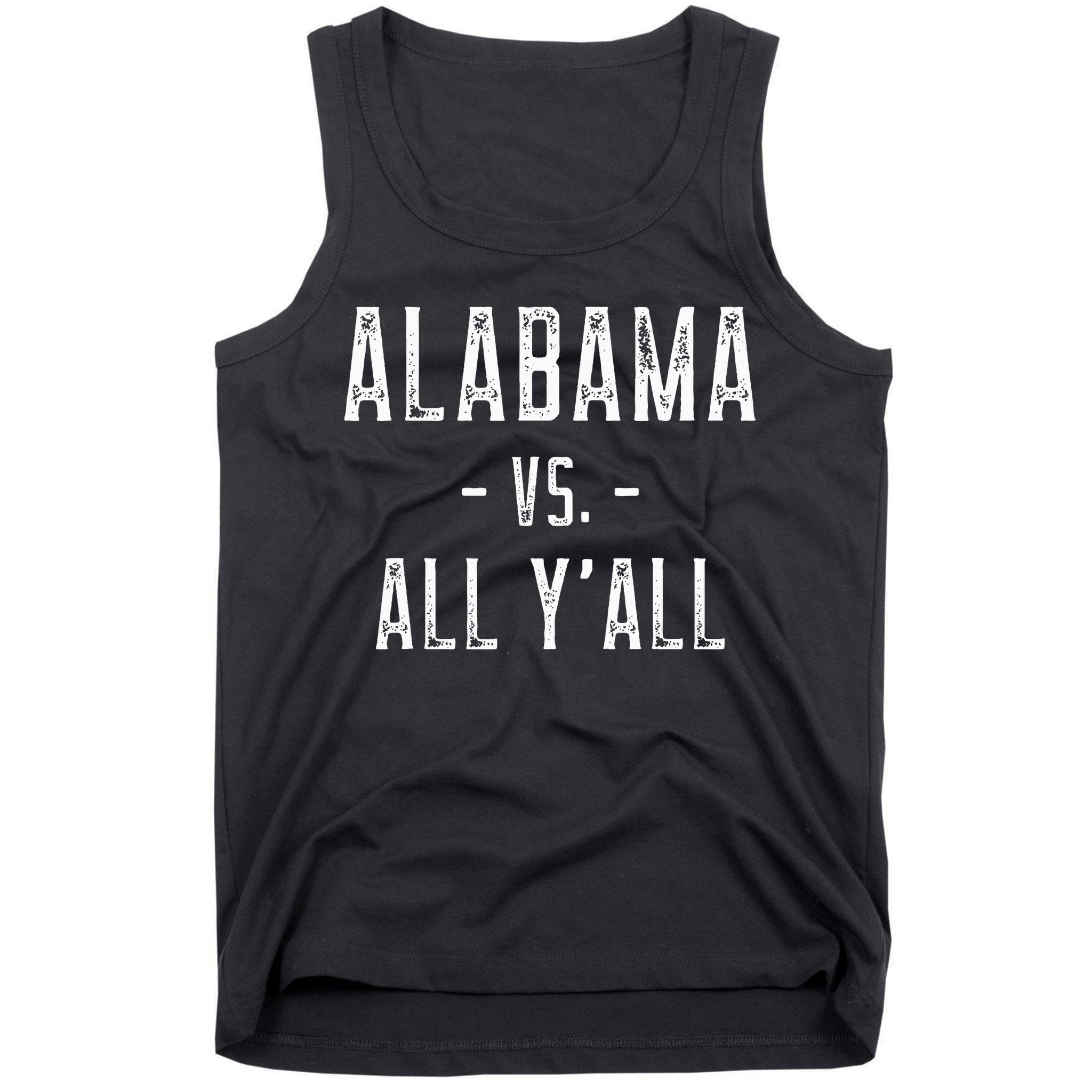 Alabama Vs. All Y’all Sports Weathered Vintage Southern Tank Top