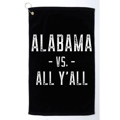 Alabama Vs. All Y’all Sports Weathered Vintage Southern Golf Towel
