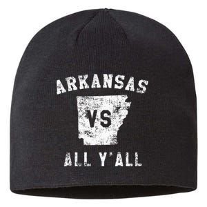 Arkansas Vs All Yall For Yall Men Women Kids Sustainable Beanie