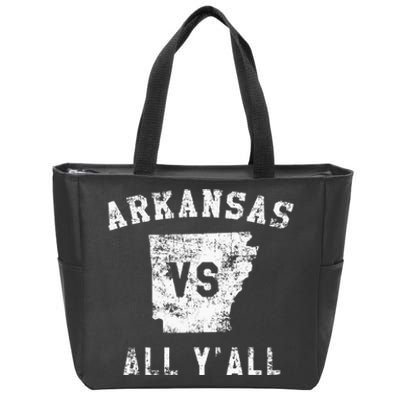 Arkansas Vs All Yall For Yall Men Women Kids Zip Tote Bag