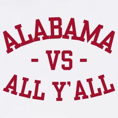 Alabama Vs All Y’All Sports Vintage Southern T-Shirt