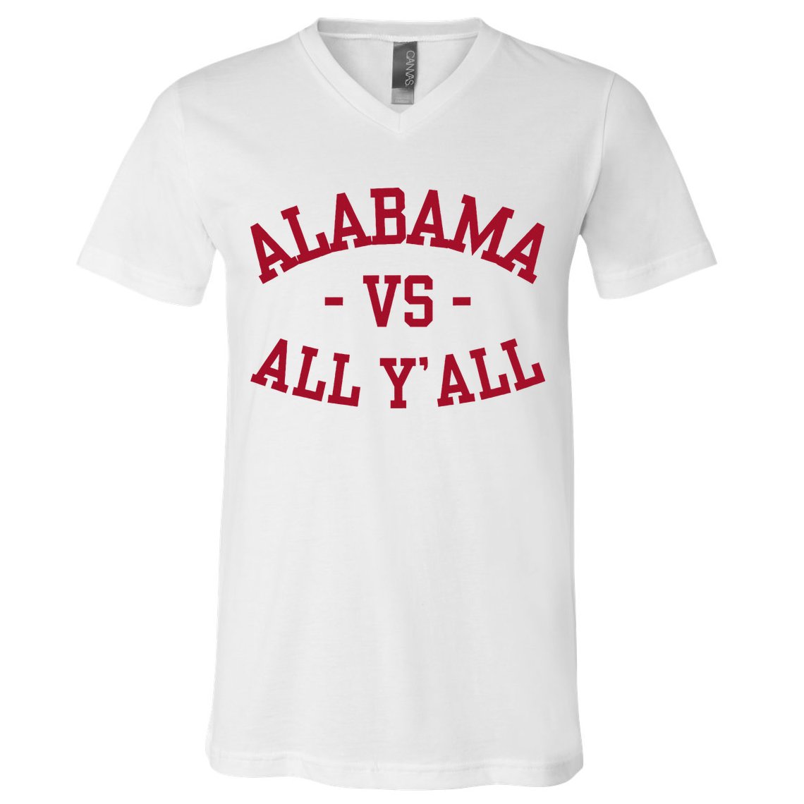 Alabama Vs All Y’All Sports Vintage Southern V-Neck T-Shirt
